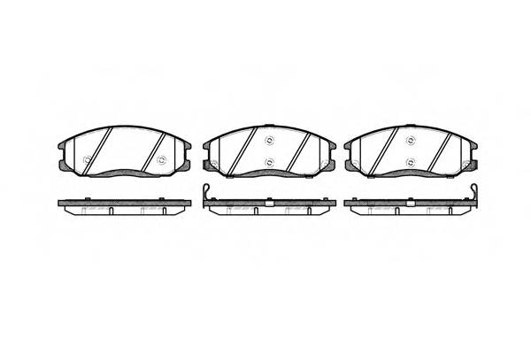 ROADHOUSE 2771.02 Комплект тормозных колодок
