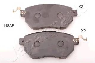 JAPANPARTS PA-118AF Комплект тормозных колодок