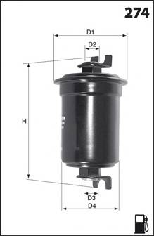 MECAFILTER ELE6003 Паливний фільтр MECAFILTER ELE6003 Паливний фільтр