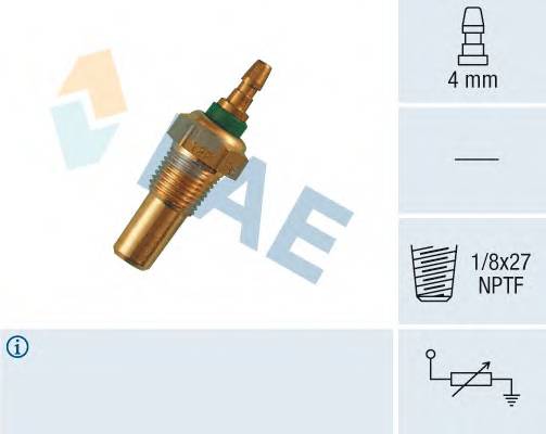 FAE 32470 Датчик, температура охлажд