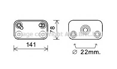 AVA QUALITY COOLING BW3406 масляний радіатор, моторне ... AVA QUALITY COOLING BW3406 масляний радіатор, моторне ...