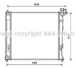 AVA QUALITY COOLING HY2284 Радиатор, охлаждение двига... AVA QUALITY COOLING HY2284 Радиатор, охлаждение двига...