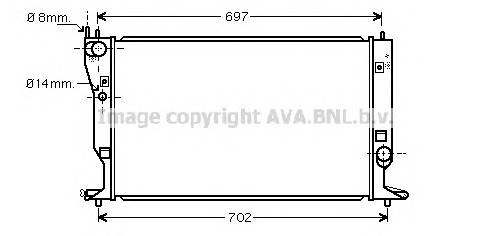 AVA QUALITY COOLING TO2399 Радіатор, охолодження двиг... AVA QUALITY COOLING TO2399 Радіатор, охолодження двиг...