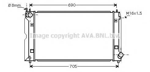 AVA QUALITY COOLING TOA2386 Радіатор, охолодження двиг... AVA QUALITY COOLING TOA2386 Радіатор, охолодження двиг...