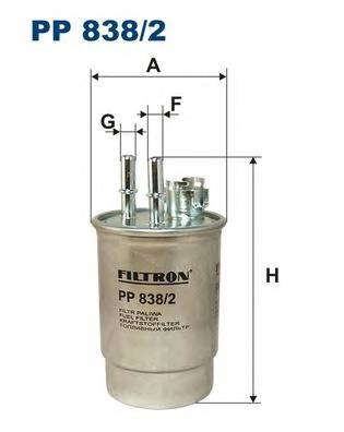 FILTRON PP838/2 Паливний фільтр FILTRON PP838/2 Паливний фільтр