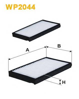 WIX FILTERS WP2044 Фільтр, повітря у внутрішнь... WIX FILTERS WP2044 Фільтр, повітря у внутрішнь...