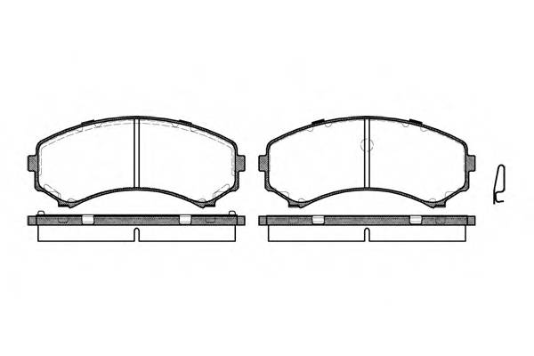 WOKING P2963.00 Комплект тормозных колодок... WOKING P2963.00 Комплект тормозных колодок...