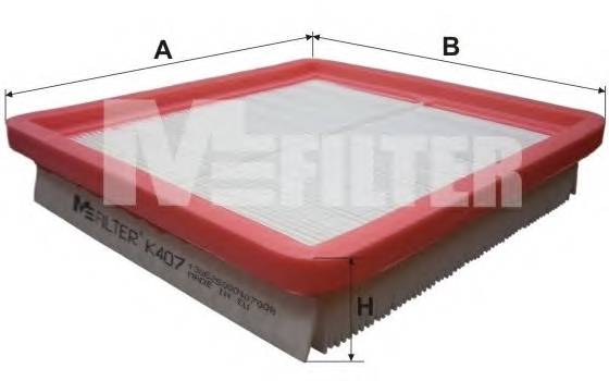 MFILTER K407 Фiльтр салону MFILTER K407 Фiльтр салону