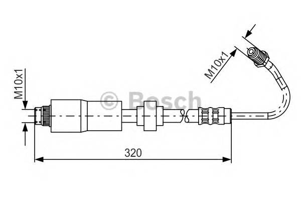 BOSCH 1 987 476 067 Тормозной шланг BOSCH 1 987 476 067 Тормозной шланг