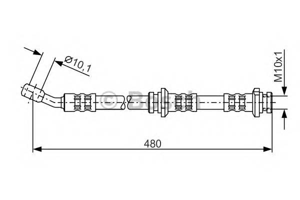 BOSCH 1 987 476 802 Тормозной шланг