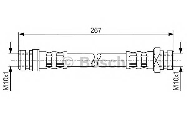 BOSCH 1 987 476 901 Гальмівний шланг BOSCH 1 987 476 901 Гальмівний шланг