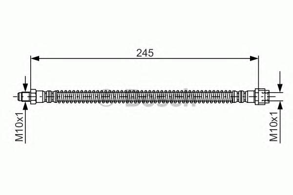 BOSCH 1 987 476 950 Гальмівний шланг BOSCH 1 987 476 950 Гальмівний шланг
