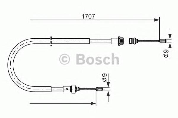 BOSCH 1 987 477 587 Трос, стояночная тормозная ... BOSCH 1 987 477 587 Трос, стояночная тормозная ...