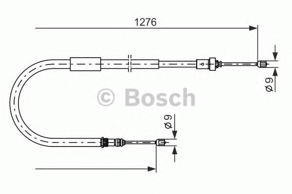 BOSCH 1 987 477 938 Трос, стоянкова гальмівна с... BOSCH 1 987 477 938 Трос, стоянкова гальмівна с...