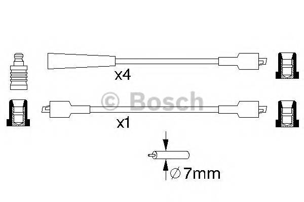 BOSCH 0 986 356 768 Комплект проводов зажигани