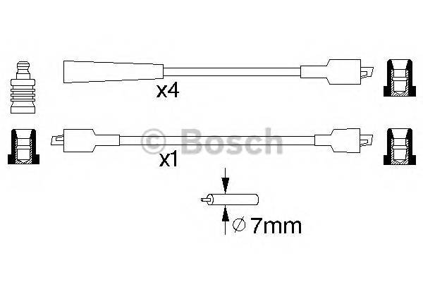 BOSCH 0 986 356 785 Комплект проводов зажигани