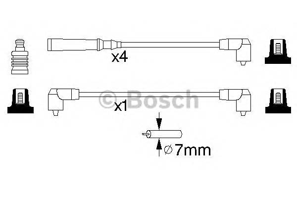 BOSCH 0 986 356 847 Комплект проводов зажигани