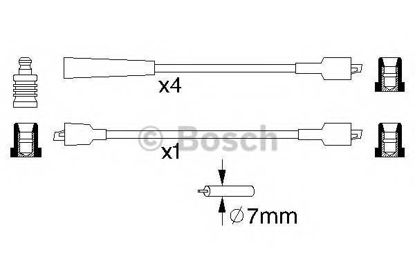 BOSCH 0 986 356 862 Комплект проводов зажигани... BOSCH 0 986 356 862 Комплект проводов зажигани...