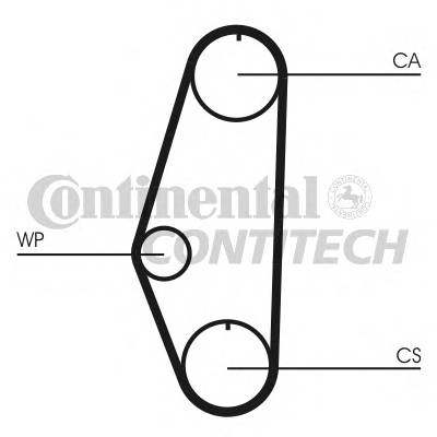 CONTITECH CT629 Ремень ГРМ CONTITECH CT629 Ремень ГРМ