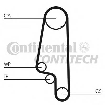CONTITECH CT847 Ремінь ГРМ CONTITECH CT847 Ремінь ГРМ