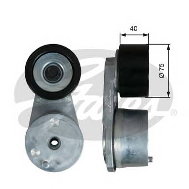 GATES T38607 Натяжитель ремня, клиновой 