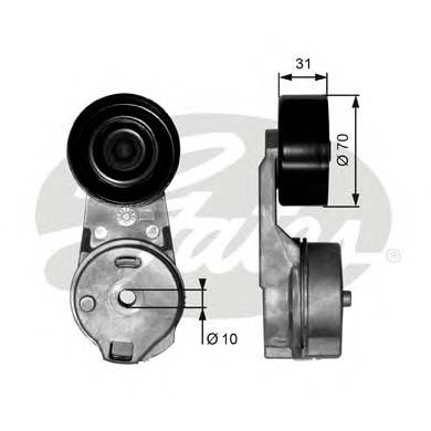 GATES T39065 Натяжний ролик, поліклінов... GATES T39065 Натяжний ролик, поліклінов...