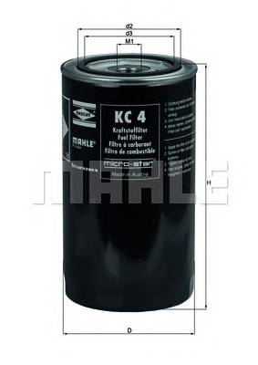 KNECHT KC 4 Топливный фильтр KNECHT KC 4 Топливный фильтр