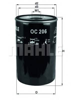 KNECHT OC 206 Масляний фільтр KNECHT OC 206 Масляний фільтр