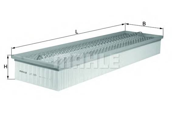 KNECHT LX 335 Повітряний фільтр