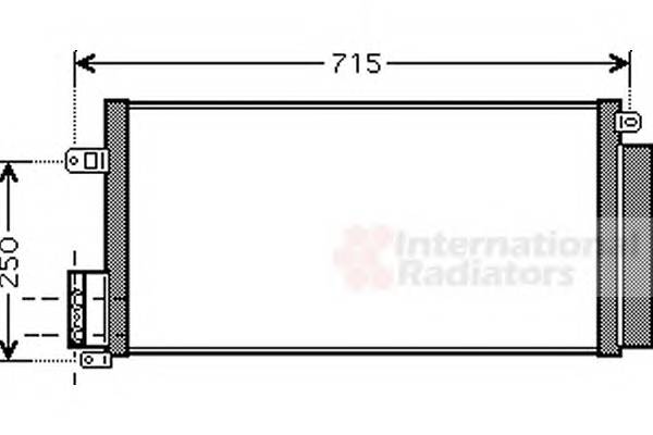 VAN WEZEL 17005310 Конденсатор, кондиционер
