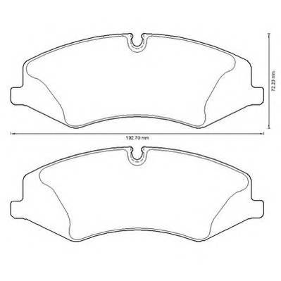 JURID 573333J Комплект тормозных колодок