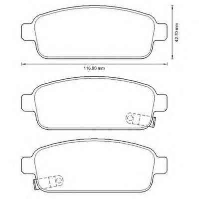 JURID 573335J Комплект гальмівних колодо...