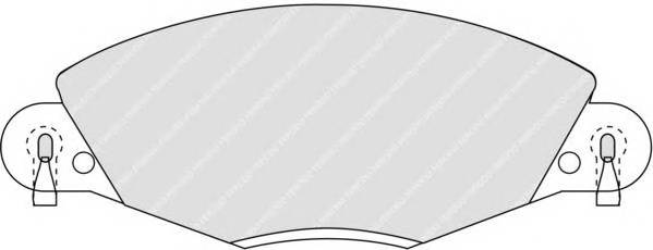 FERODO FDB1412 Комплект тормозных колодок...