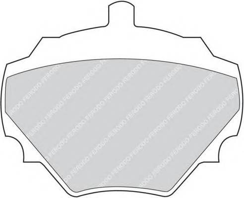 FERODO FDB844 Комплект тормозных колодок