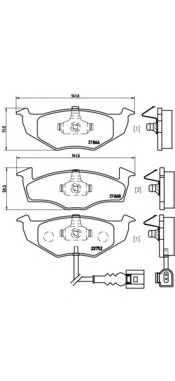 BREMBO P 85 071 Комплект гальмівних колодо... BREMBO P 85 071 Комплект гальмівних колодо...