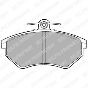 DELPHI LP770 Комплект тормозных колодок