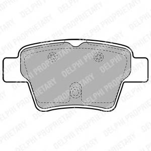 DELPHI LP1926 Комплект тормозных колодок