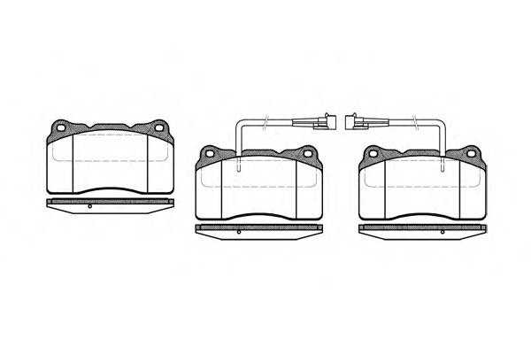 ROADHOUSE 2666.02 Комплект тормозных колодок