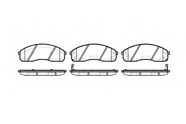 ROADHOUSE 2821.02 Комплект тормозных колодок...
