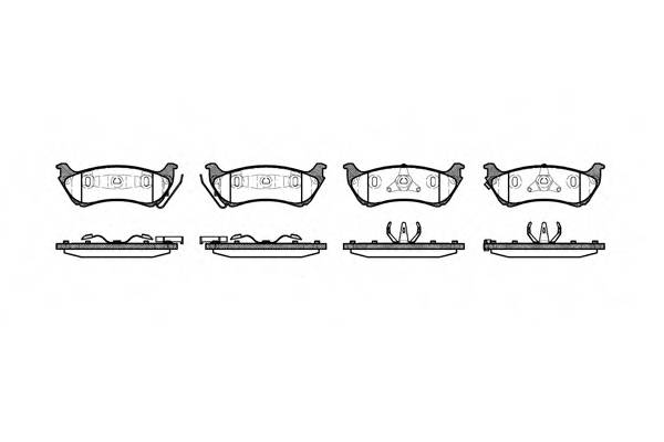 REMSA 0698.01 Комплект тормозных колодок