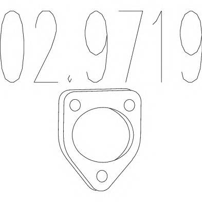 MTS 02.9719 Прокладка, труба выхлопног�
