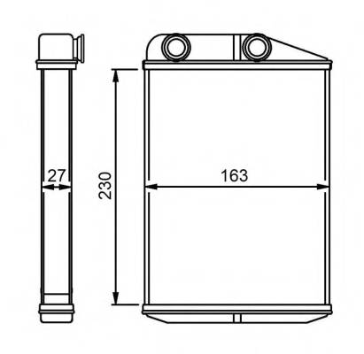 NRF 54309 Теплообмінник, опалення са...