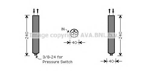 AVA QUALITY COOLING DND267 Осушитель, кондиционер AVA QUALITY COOLING DND267 Осушитель, кондиционер