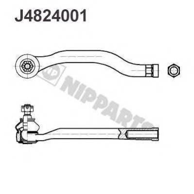 NIPPARTS J4824001 Наконечник поперечной руле