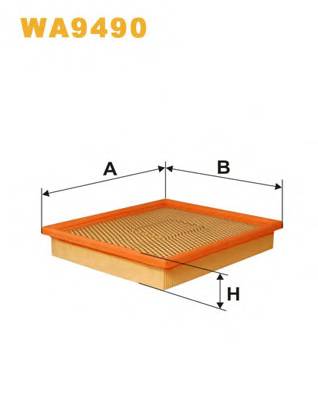 WIX FILTERS WA9490 Повітряний фільтр WIX FILTERS WA9490 Повітряний фільтр