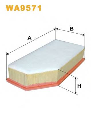WIX FILTERS WA9571 Повітряний фільтр WIX FILTERS WA9571 Повітряний фільтр