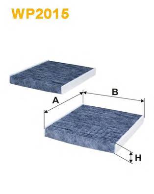 WIX FILTERS WP2015 Фильтр, воздух во внутренно...