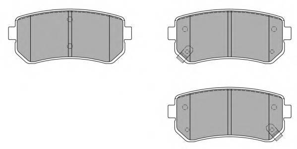 FREMAX FBP-1485 Комплект тормозных колодок
