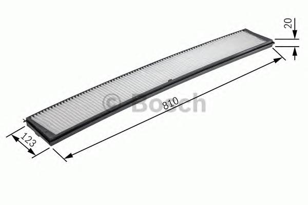 BOSCH 1 987 432 124 Фильтр, воздух во внутренно