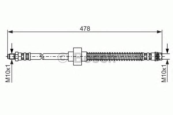 BOSCH 1 987 476 868 Гальмівний шланг BOSCH 1 987 476 868 Гальмівний шланг